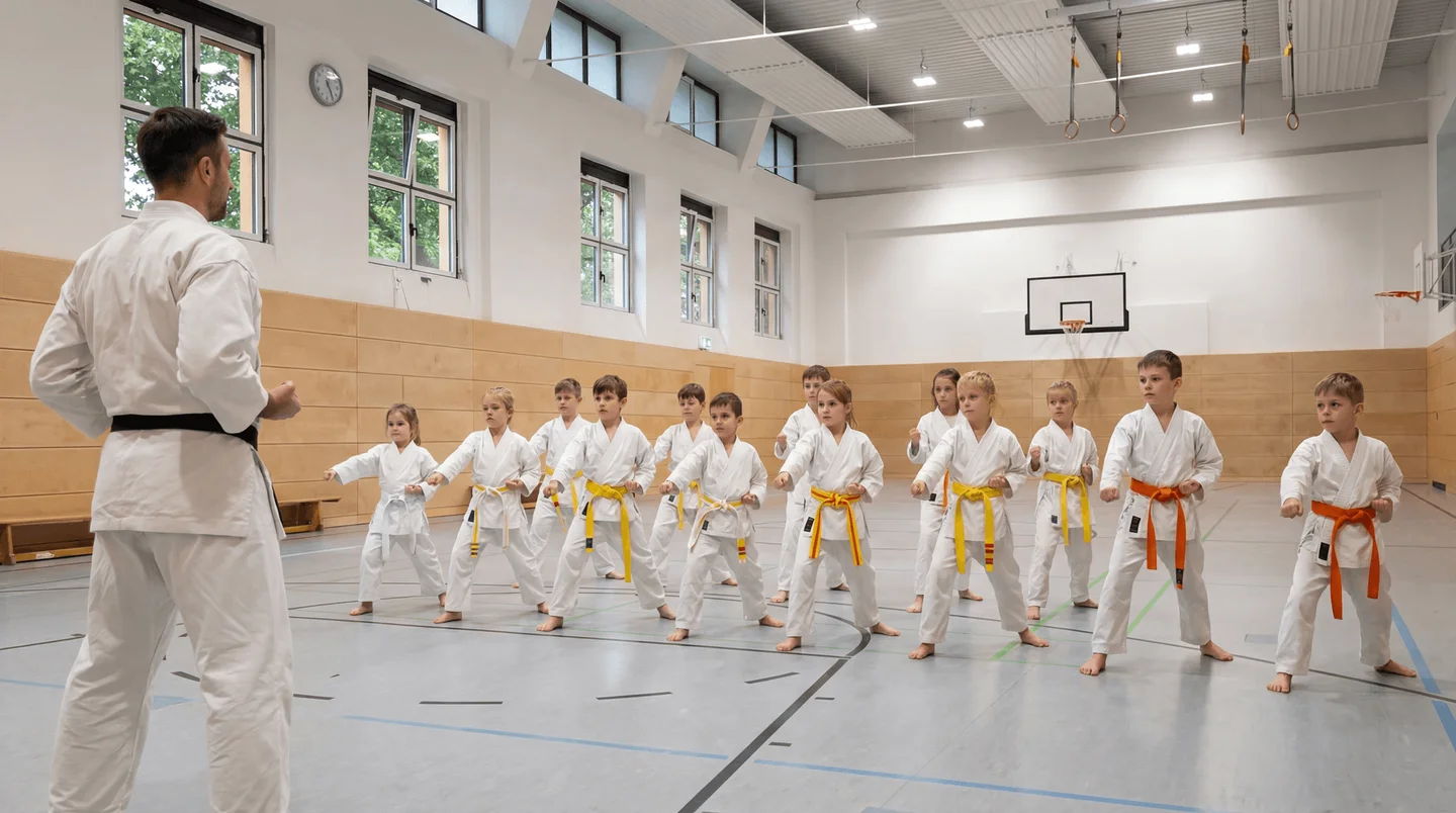 Kindertraining im Dojo